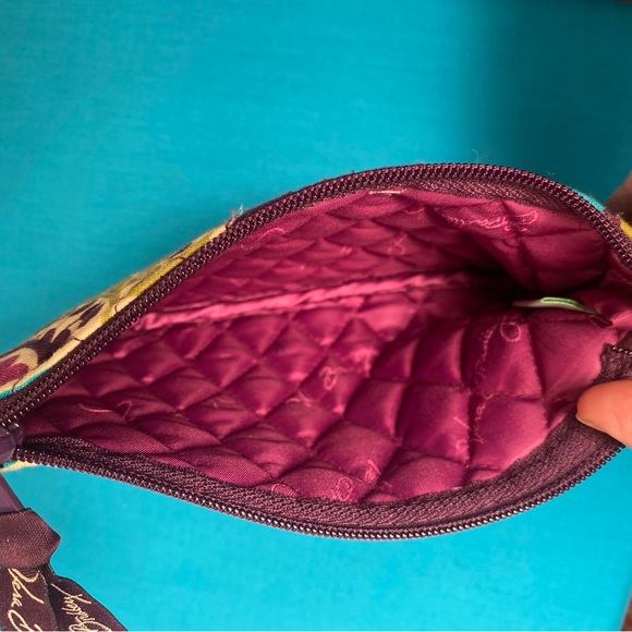 Vera Bradley Plum Crazy Quilted Cosmetic Bag - Picture 3 of 4